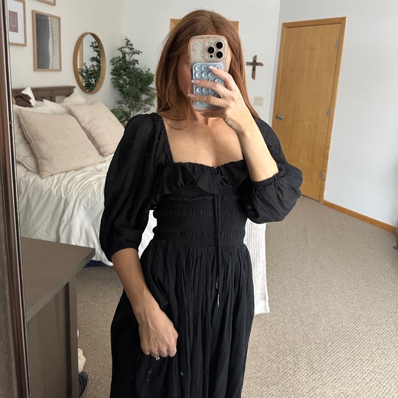 Free People Black Women's Dress - Picture 4 of 5